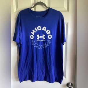 Under Armour Blue Chicago Illinois Men's Shirt sz xl